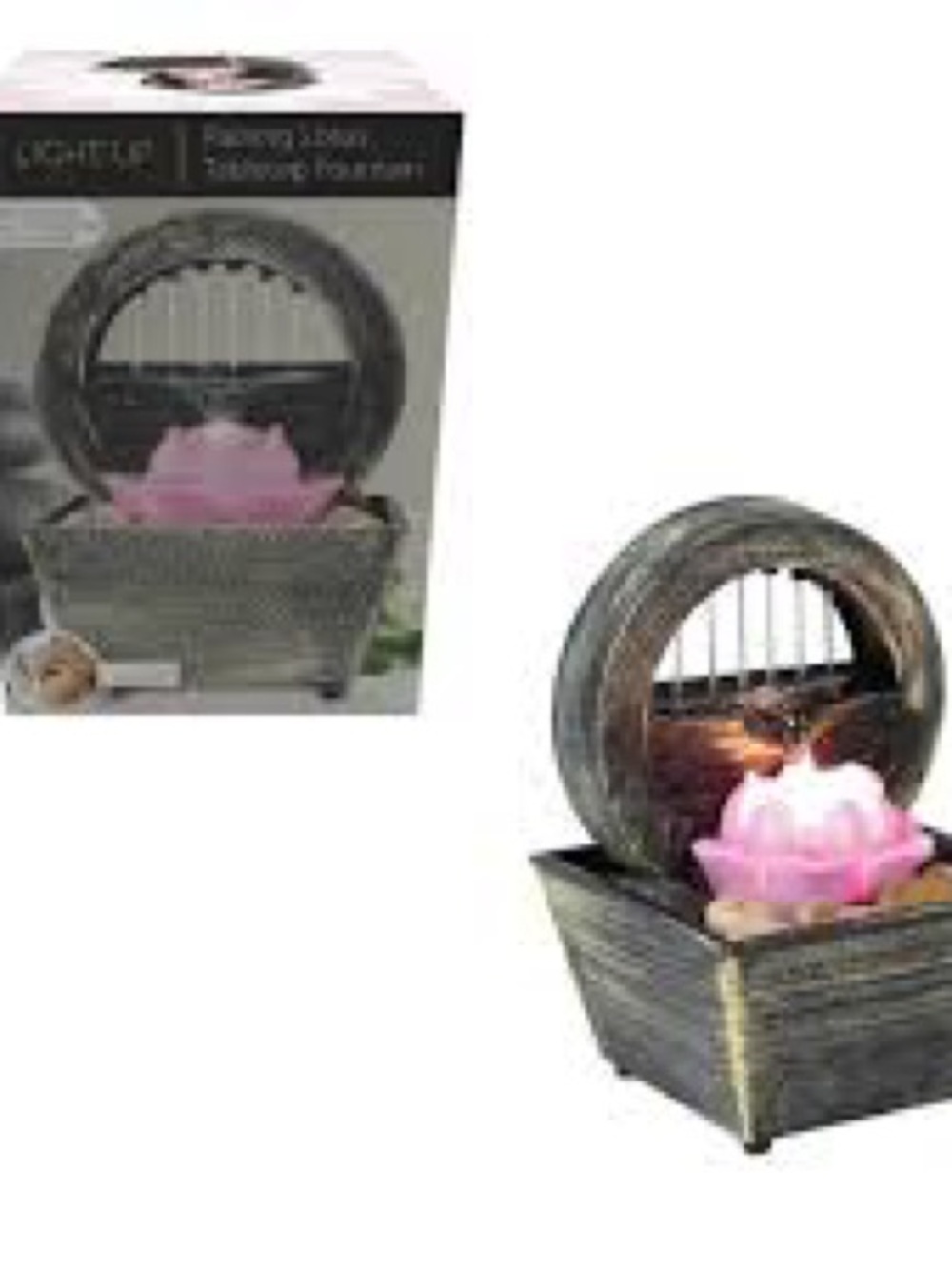 The Raining Lotus LED Tabletop Fountain - Picture 4 of 4
